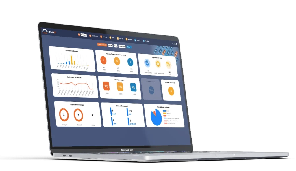 Drivein logiciel de gestion de flotte automobile